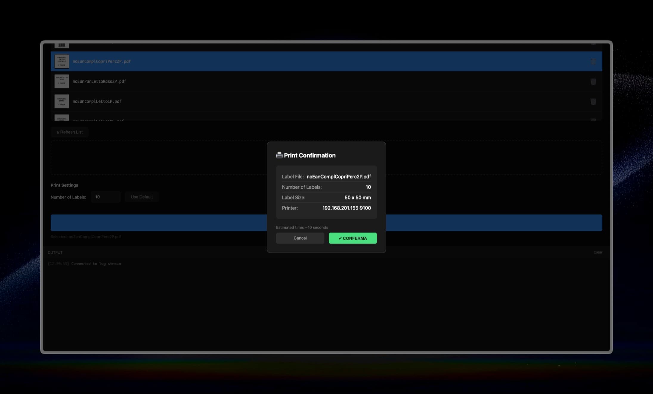 Dual Label Printer — ZPL Automation Tool 3